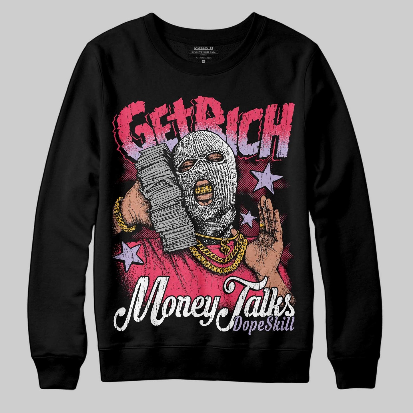 Peanut Butter Jelly 5s DopeSkill Sweatshirt Get Rich Graphic
