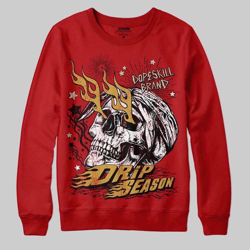 Red Collection DopeSkill Sweatshirt Drip Season Graphic