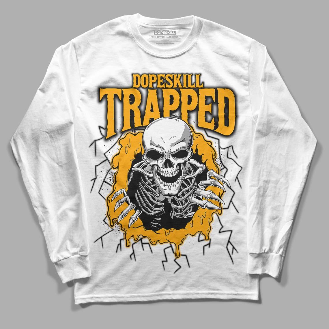 Black Taxi 12s DopeSkill Long Sleeve T-Shirt Trapped Halloween Graphic