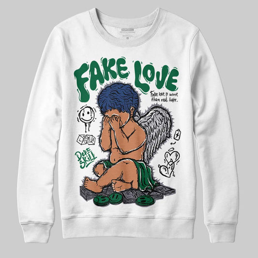 GT-2160 Shamrock Green DopeSkill Sweatshirt False Love Graphic