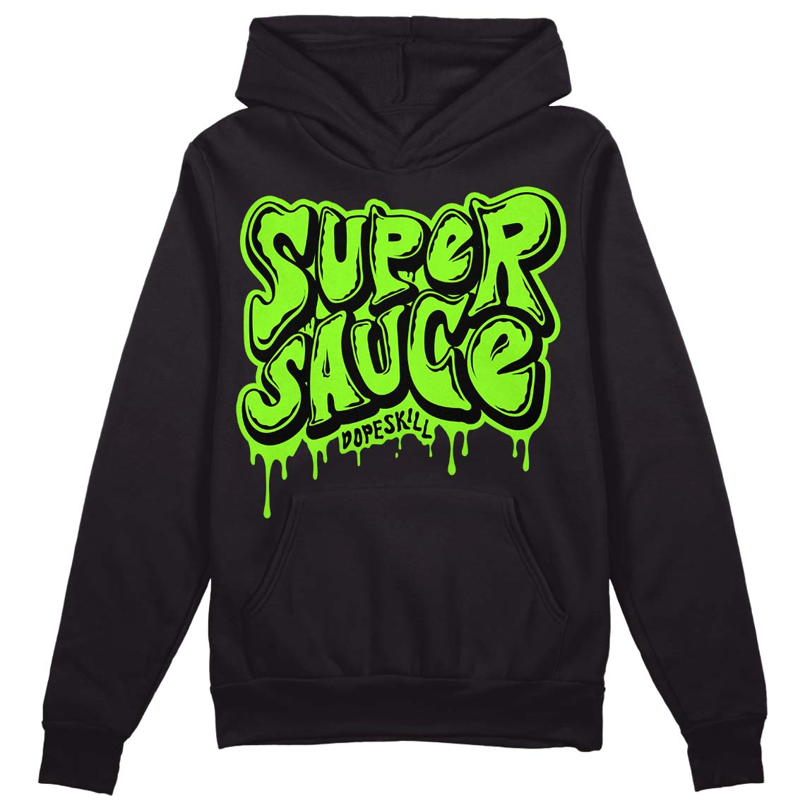 Neon Green Collection DopeSkill Hoodie Sweatshirt Super Sauce Graphic