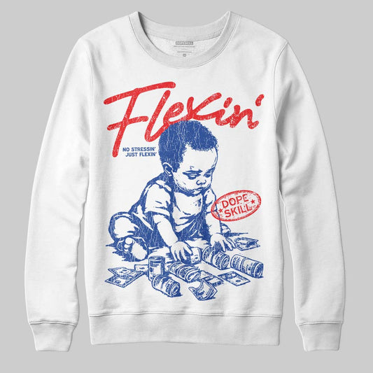 Royal Blue Collection DopeSkill Sweatshirt Flexin' Graphic