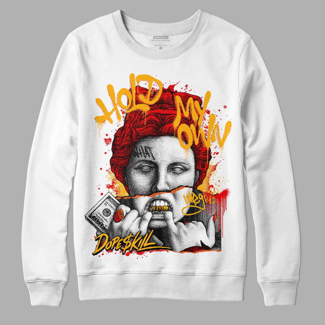 Red Collection DopeSkill Sweatshirt Hold My Own Graphic