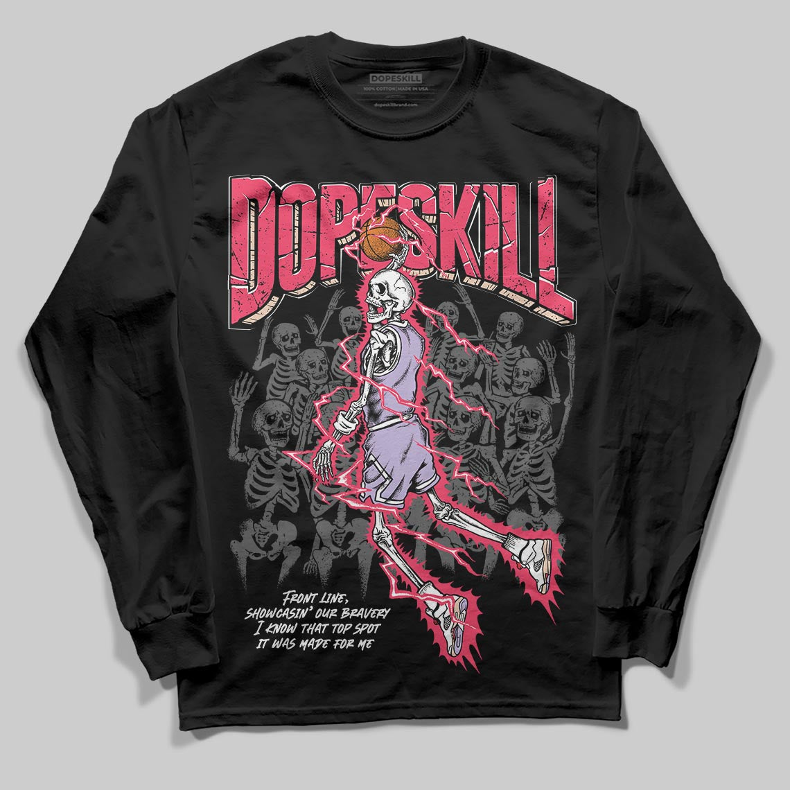 Peanut Butter Jelly 5s DopeSkill Long Sleeve T-Shirt Thunder Dunk Graphic