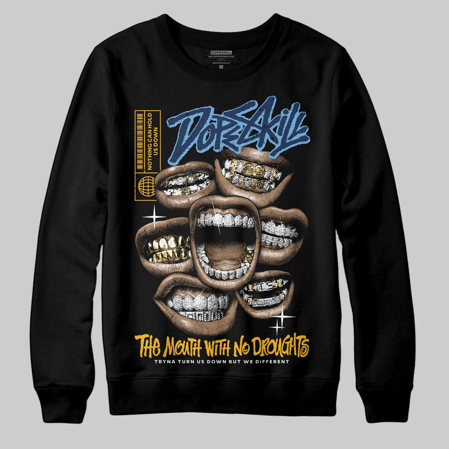 Retro Dunk From Above 4s DopeSkill Sweatshirt The Mouth With No Droughts Graphic