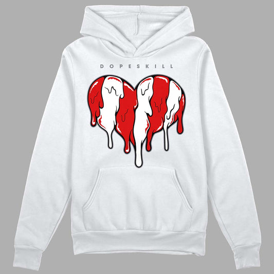 Gym Red 9s DopeSkill Hoodie Sweatshirt Slime Drip Heart Graphic