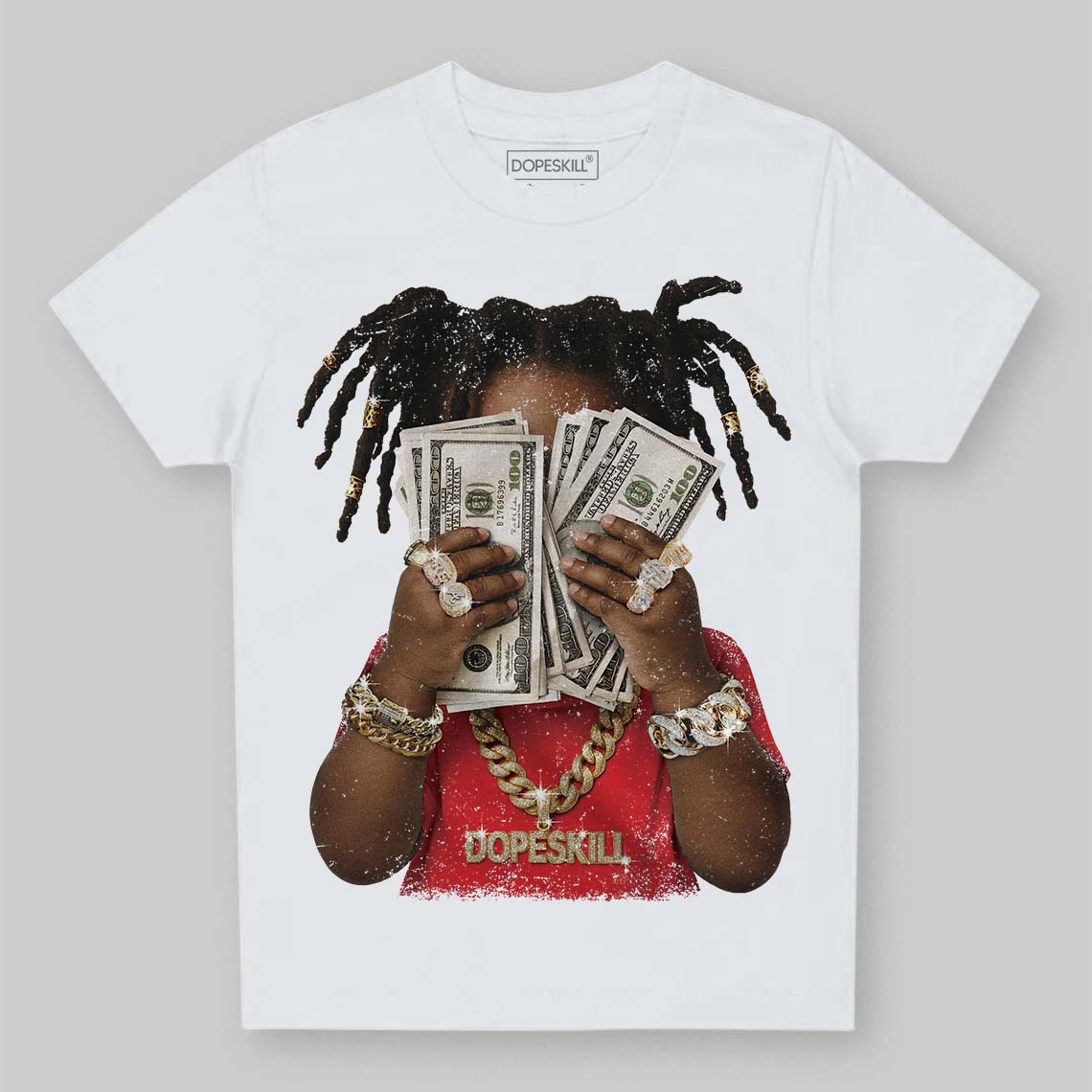 Red Collection DopeSkill Toddler Kids T-shirt Rich Youth Graphic