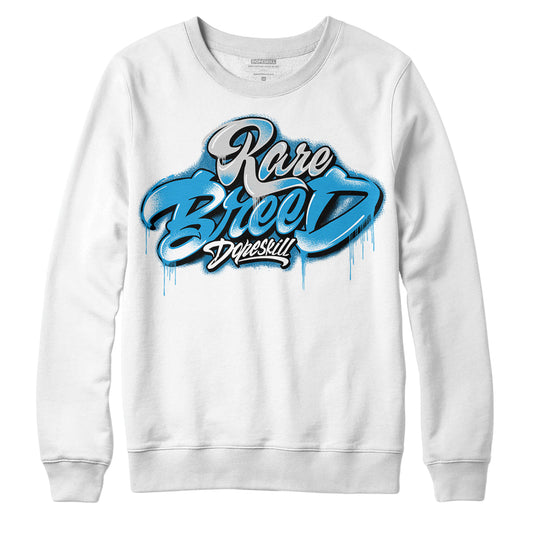 Military Blue 4s DopeSkill Sweatshirt Rare Breed Type Graphic