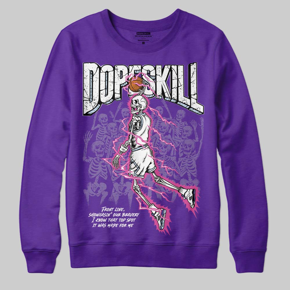 Grape 5s DopeSkill Sweatshirt Thunder Dunk Graphic