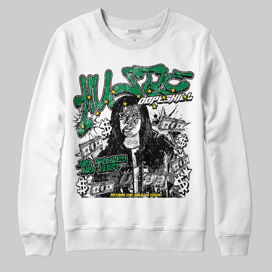 Green Collection DopeSkill Sweatshirt No Money No Lust Graphic