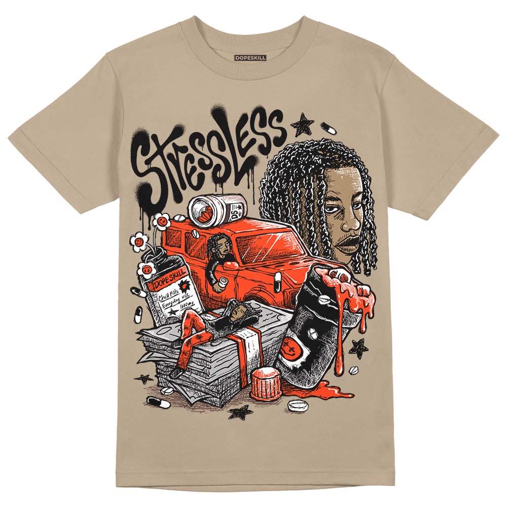 Latte 1s DopeSkill Medium Brown T-shirt Stressless Graphic