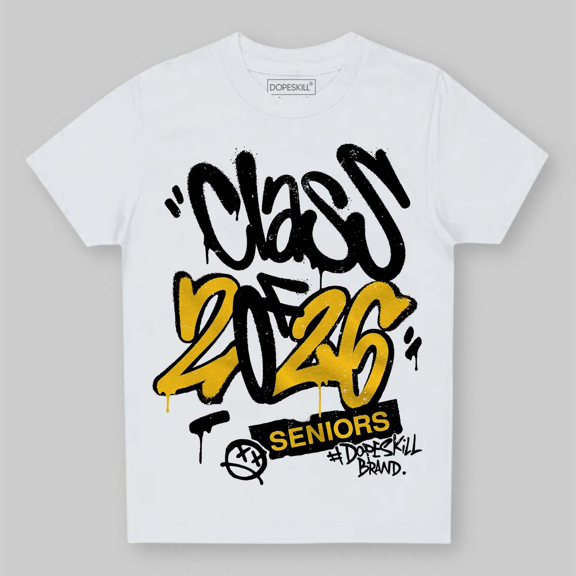 Yellow Collection DopeSkill Toddler Kids T-shirt Class of 2026 Graphic