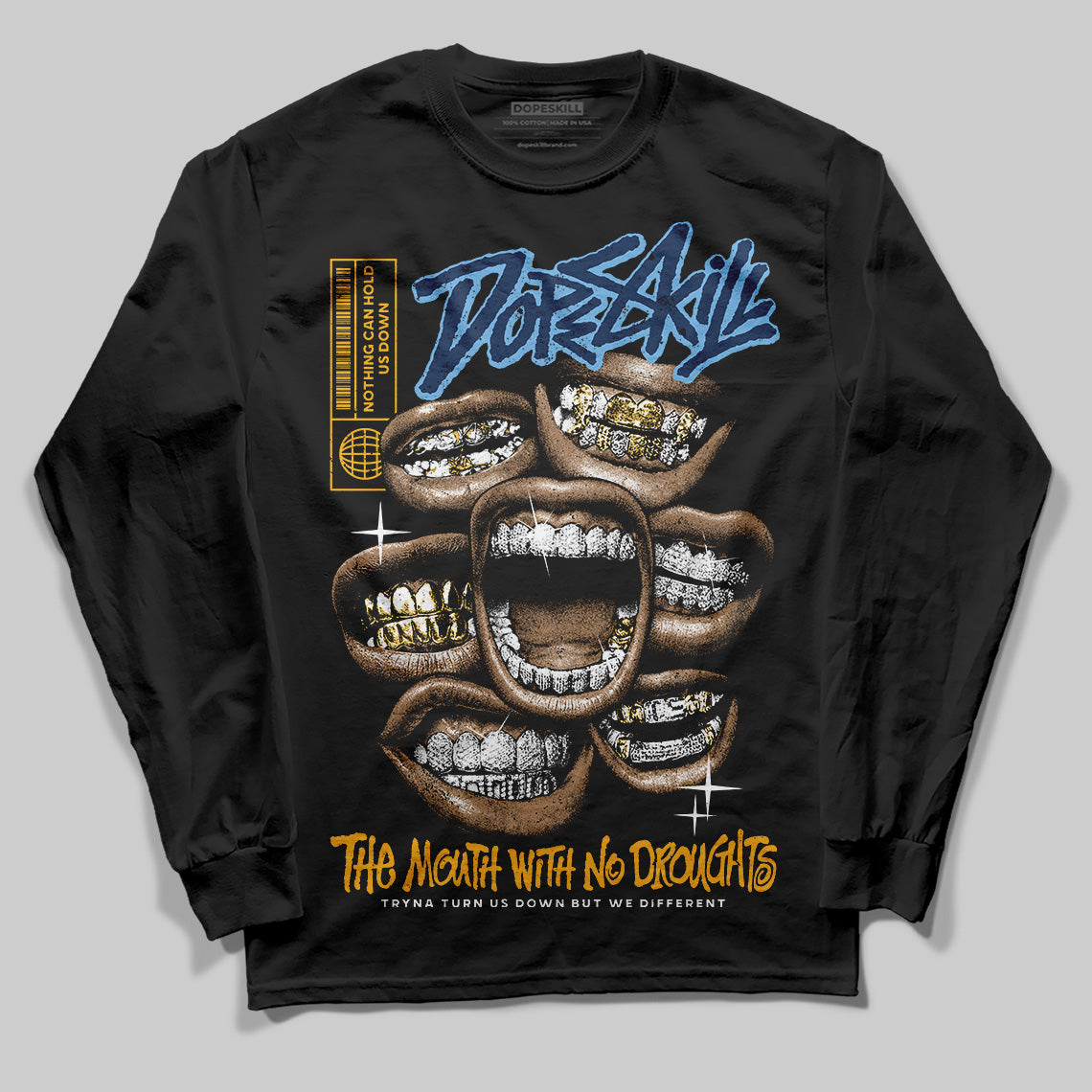 Retro Dunk From Above 4s DopeSkill Long Sleeve T-Shirt The Mouth With No Droughts Graphic