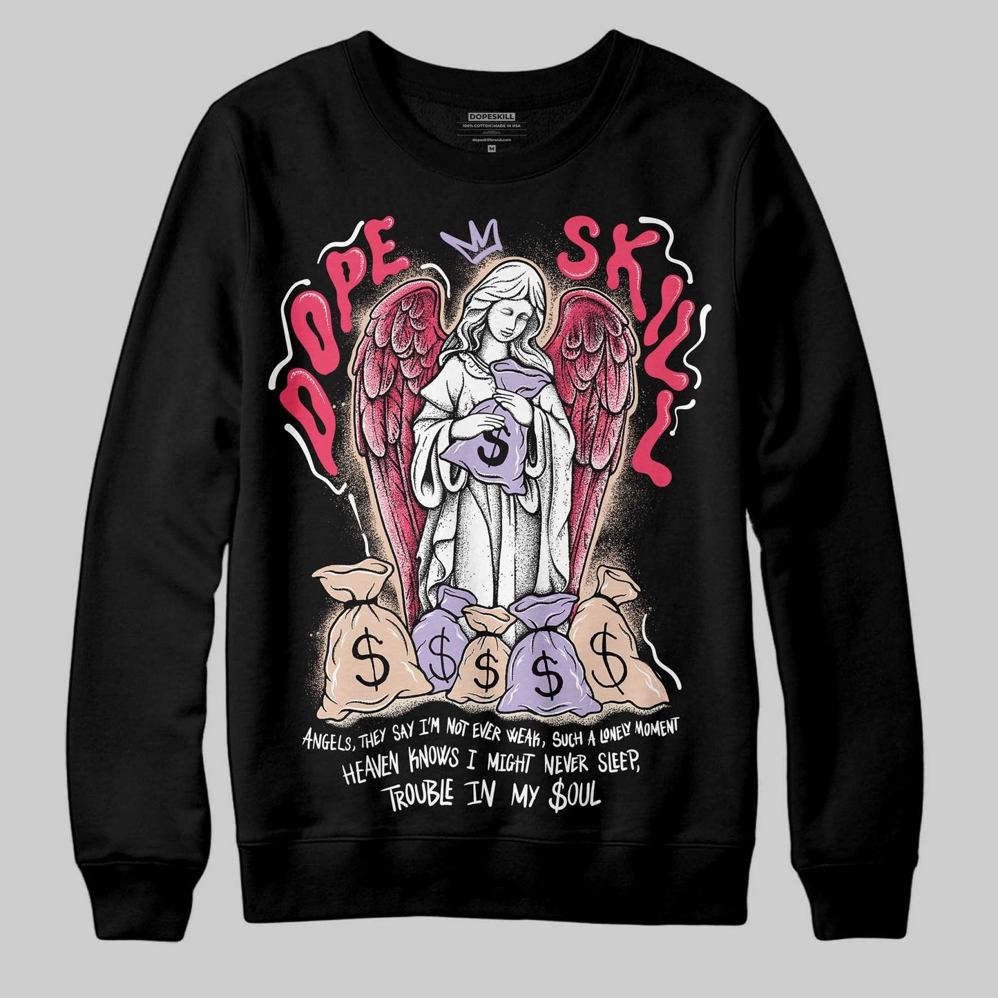 Peanut Butter Jelly 5s DopeSkill Sweatshirt Angels Graphic