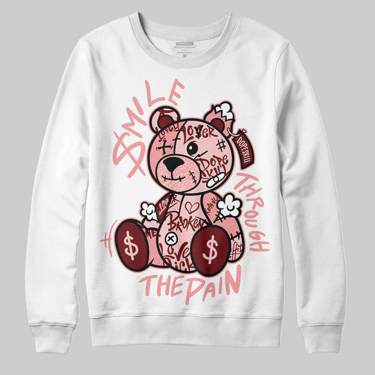VALENTINE'S Day 3s DopeSkill Sweatshirt Smile Through The Pain Graphic
