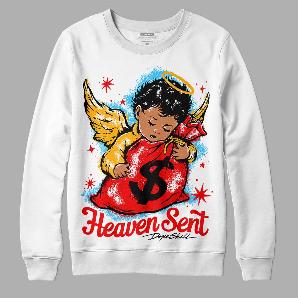 Red Collection DopeSkill Sweatshirt Heaven Sent Graphic