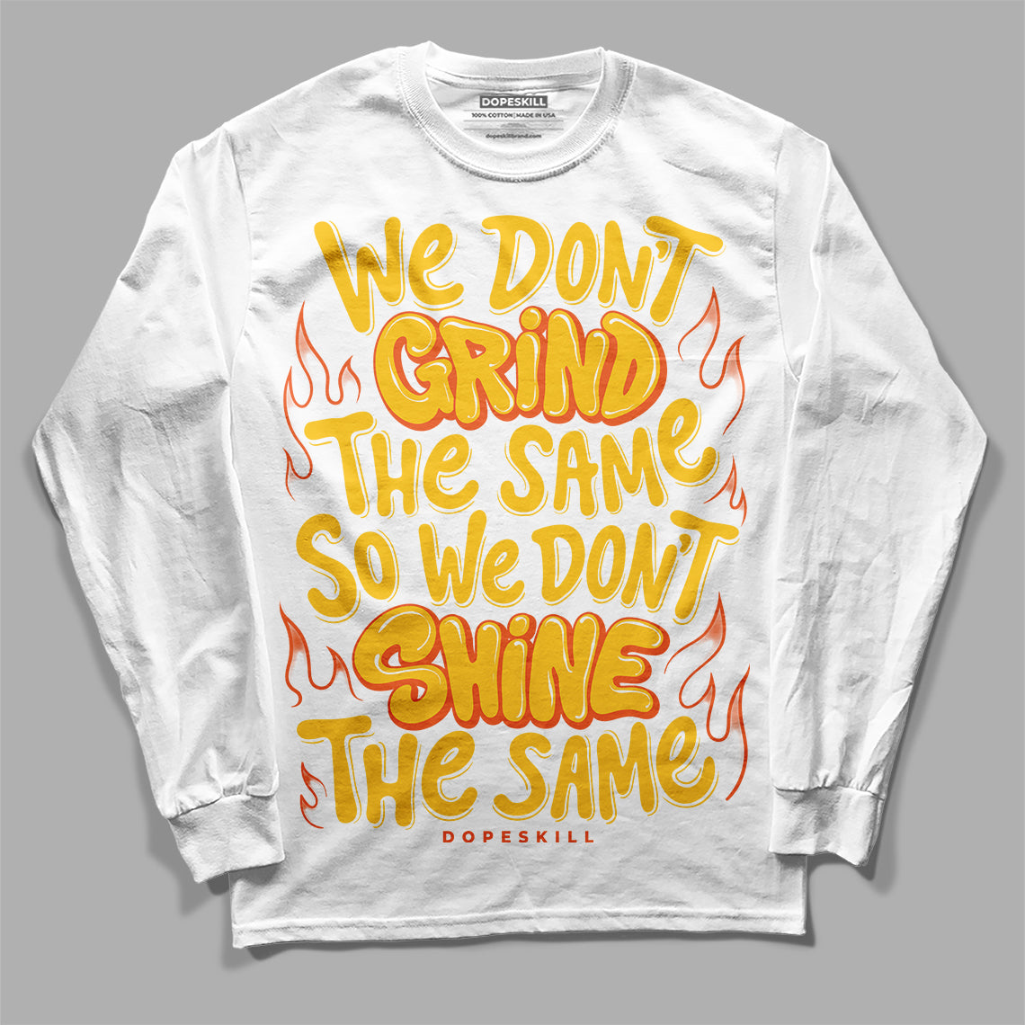 Yellow Collection DopeSkill Long Sleeve T-Shirt Grind Shine Graphic