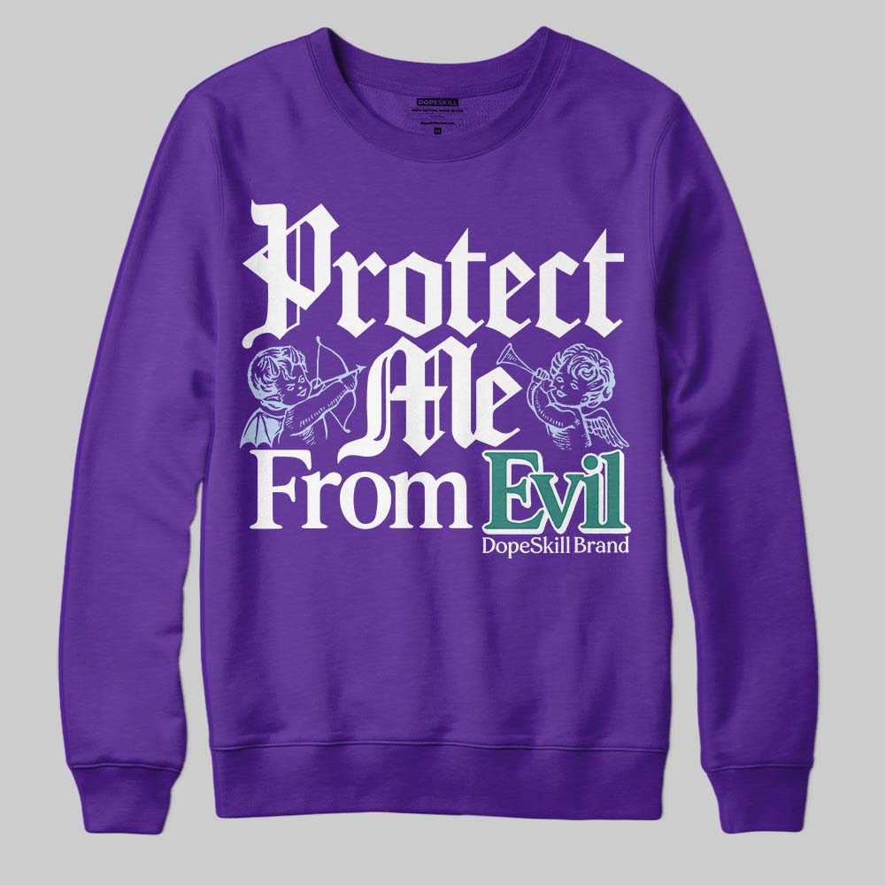 Grape 5s DopeSkill Sweatshirt Protect Me From Evil Graphic