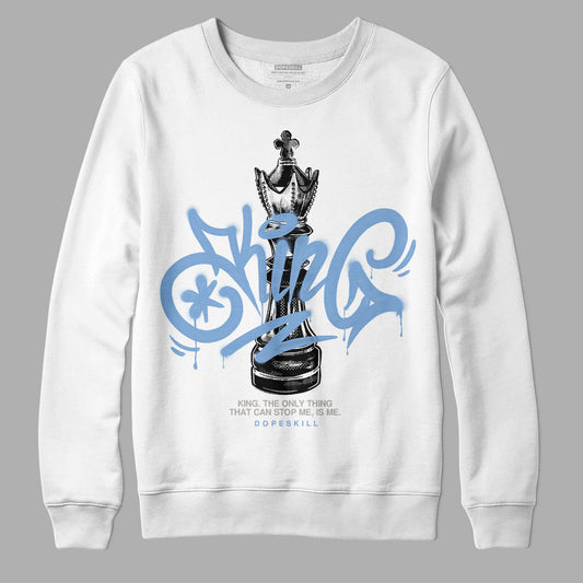 University Blue 5s DopeSkill Sweatshirt King Chess Graphic