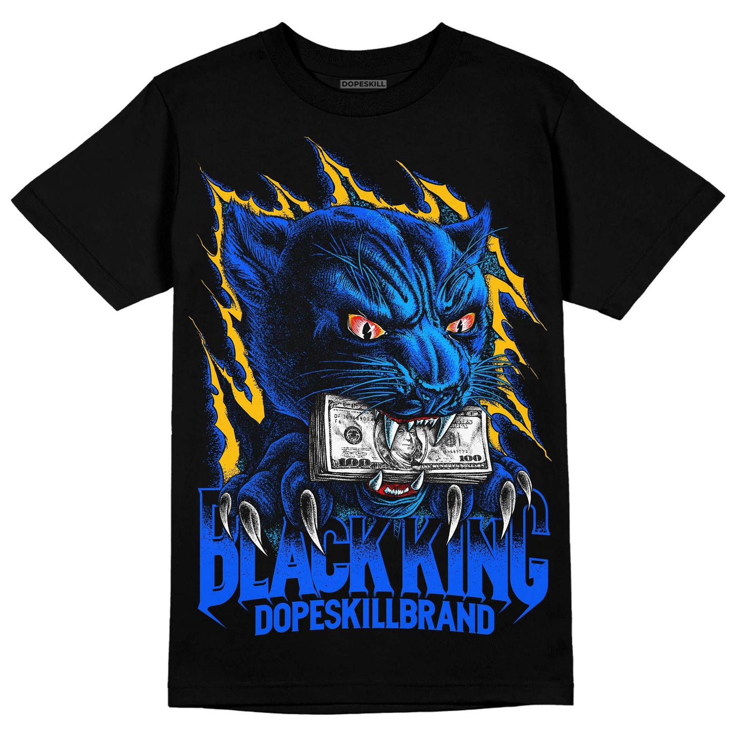 Royal Blue Collection DopeSkill T-Shirt Black King Graphic