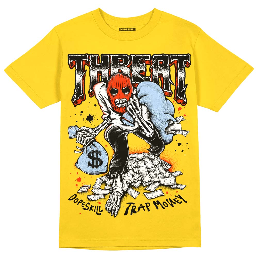 Yellow Ochre 6s DopeSkill Yellow T-shirt Threat Graphic