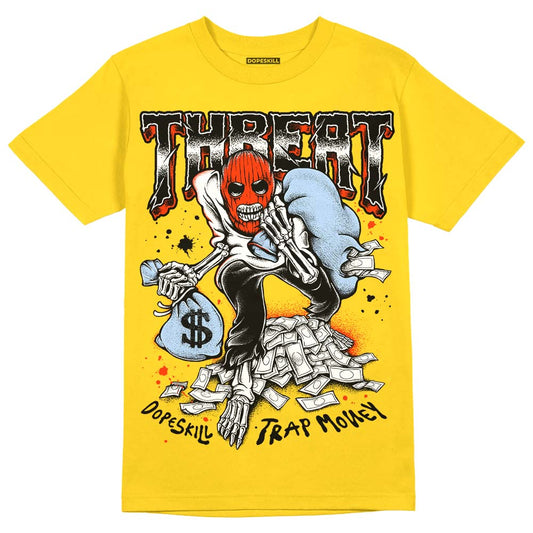 Yellow Ochre 6s DopeSkill Yellow T-shirt Threat Graphic