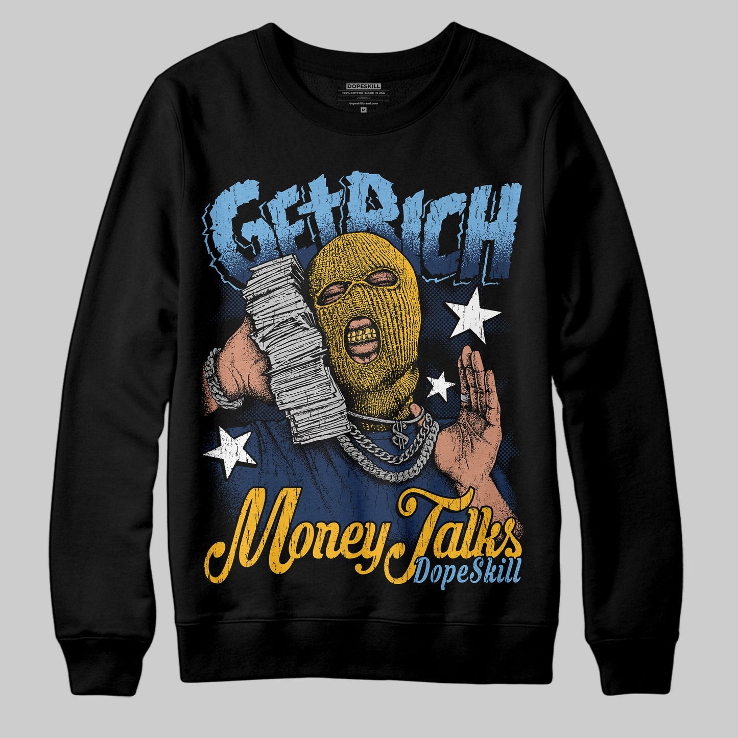 Retro Dunk From Above 4s DopeSkill Sweatshirt Get Rich Graphic