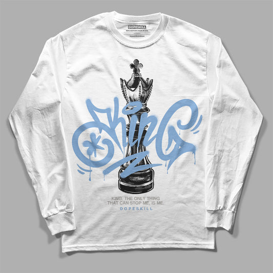 University Blue 5s DopeSkill Long Sleeve T-Shirt King Chess Graphic
