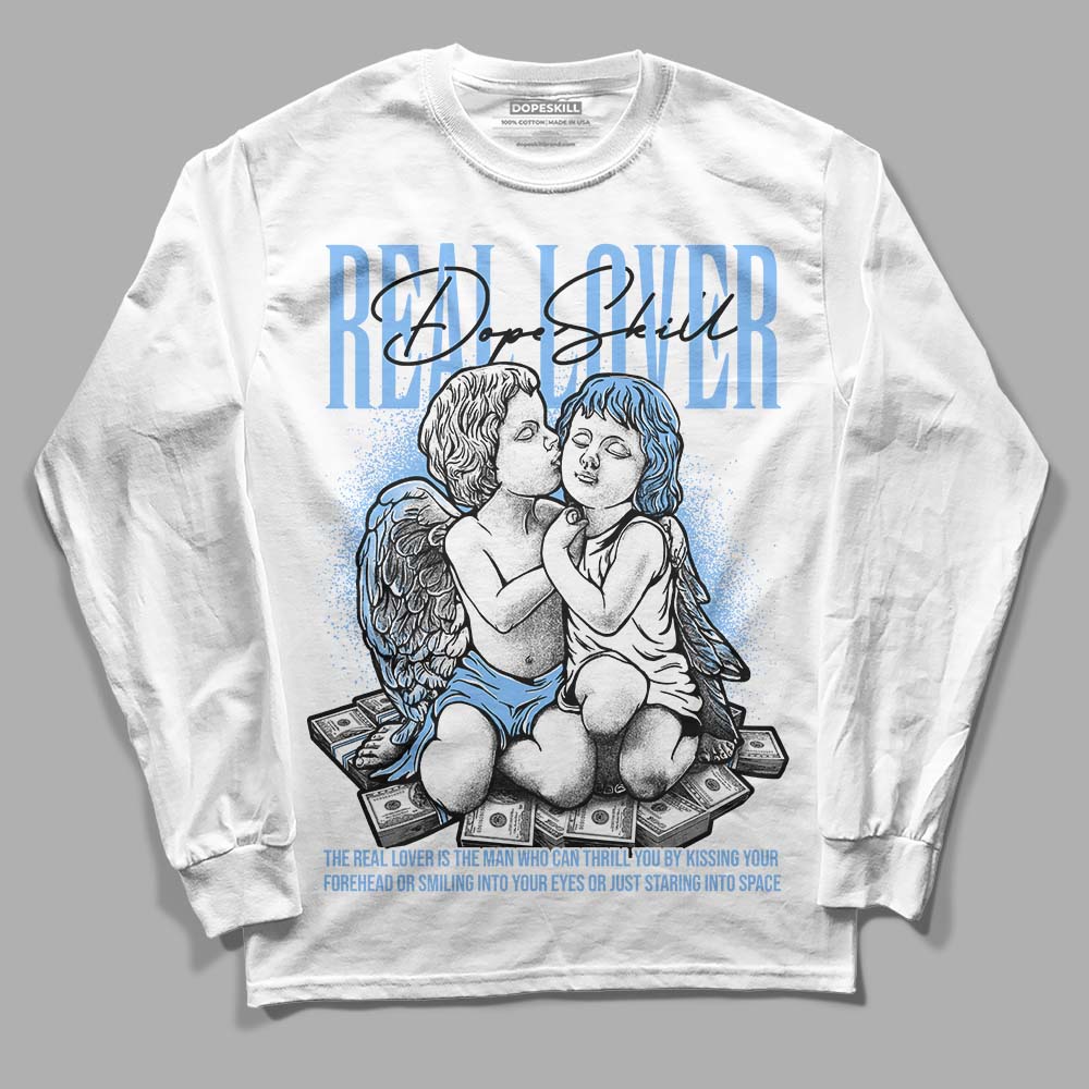 Powder Blue 9s DopeSkill Long Sleeve T-Shirt Real Lover Graphic