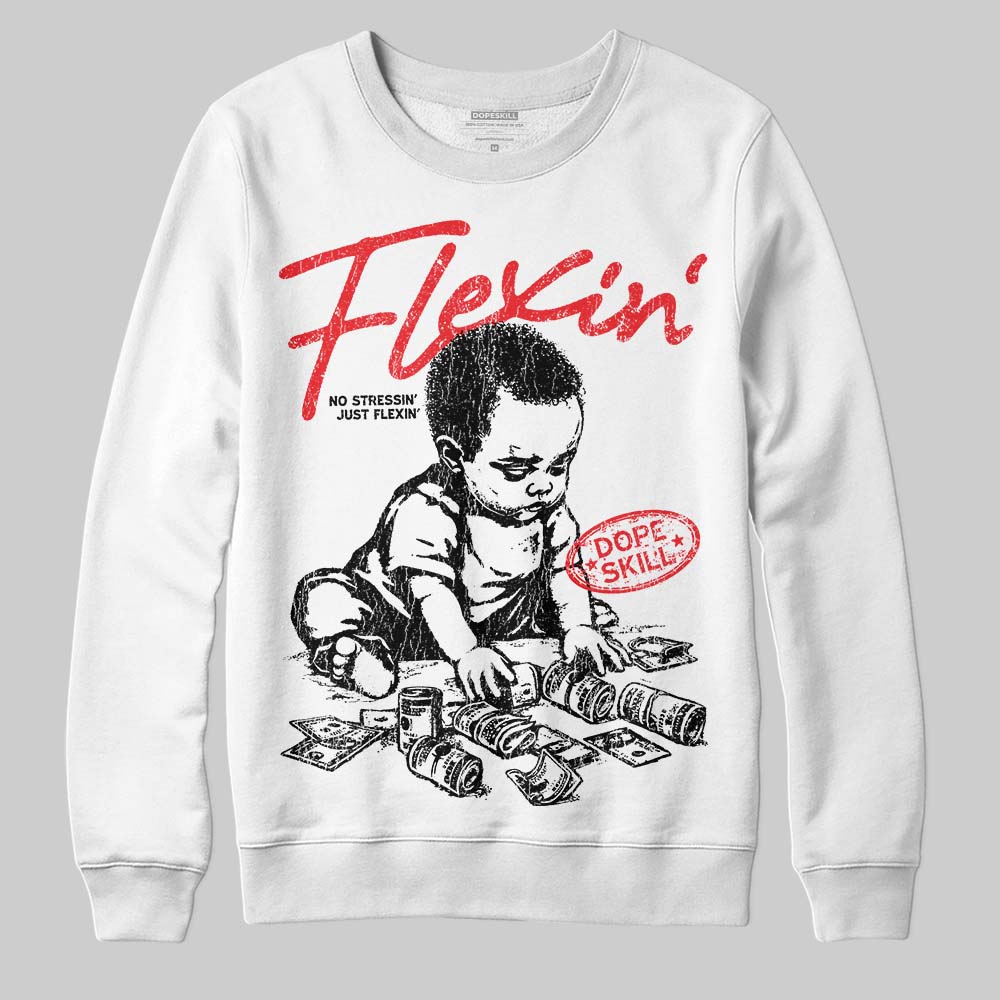 Red Collection DopeSkill Sweatshirt Flexin' Graphic