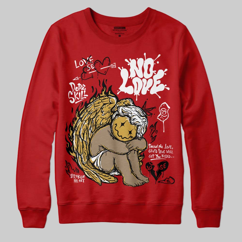 Red Collection DopeSkill Sweatshirt No Love Graphic