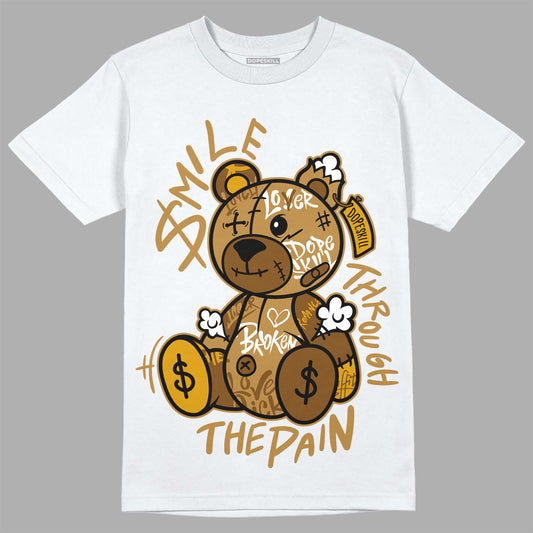 Wheat 13s DopeSkill T-Shirt Smile Through The Pain Graphic