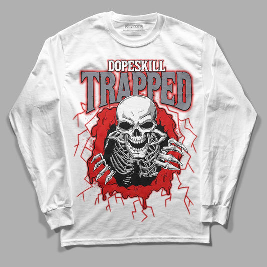 Gym Red 9s DopeSkill Long Sleeve T-Shirt Trapped Halloween Graphic
