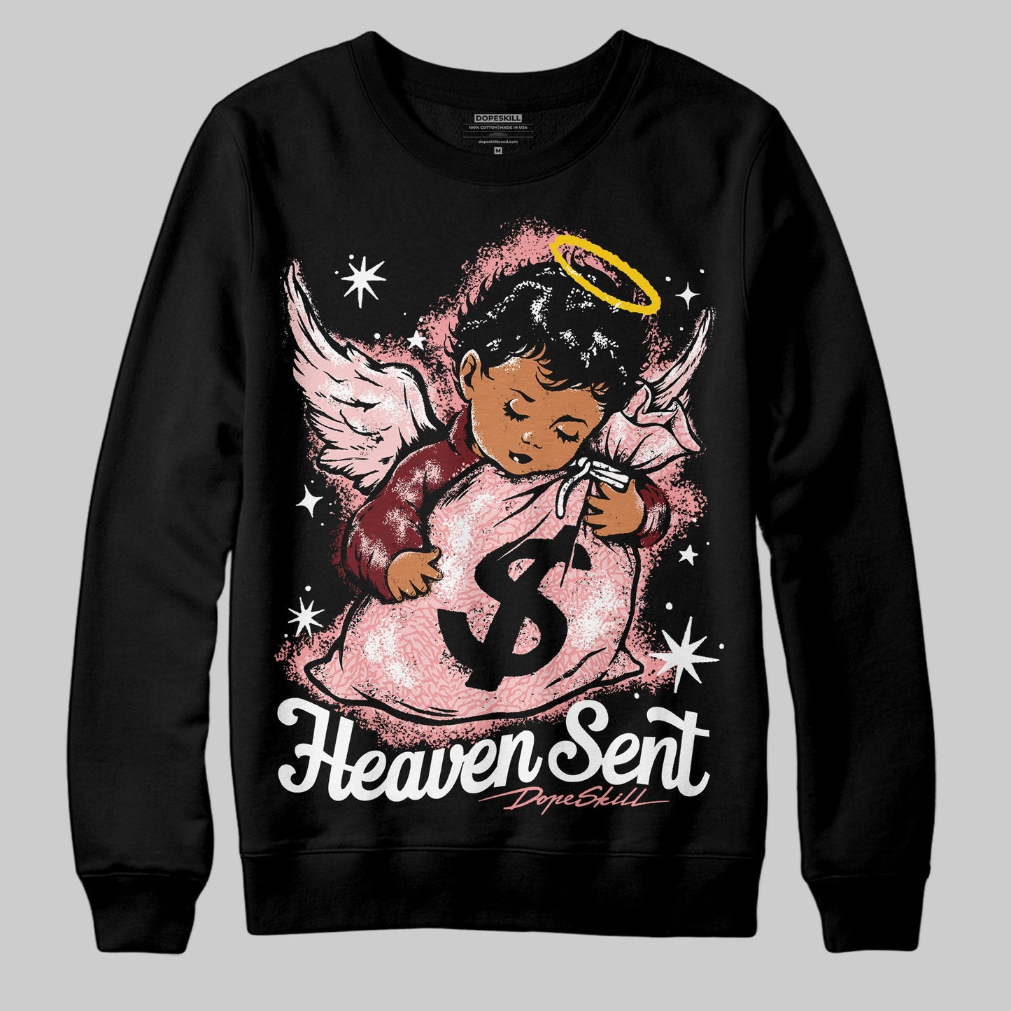 VALENTINE'S Day 3s DopeSkill Sweatshirt Heaven Sent Graphic