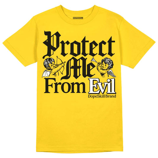 Yellow Ochre 6s DopeSkill Yellow T-shirt Protect Me From Evil Graphic