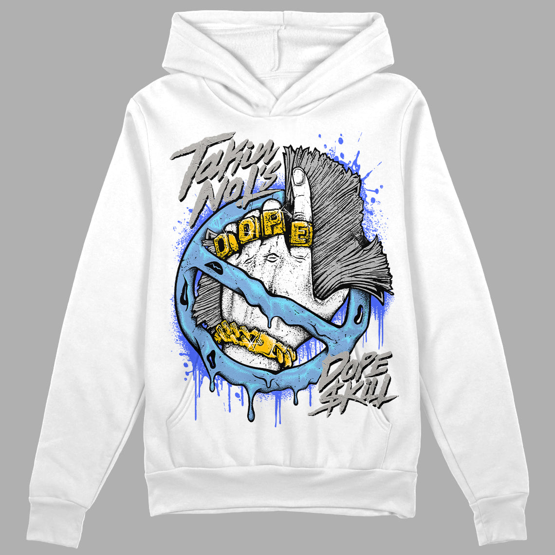 University Blue 5s DopeSkill Hoodie Sweatshirt Takin No L's Graphic