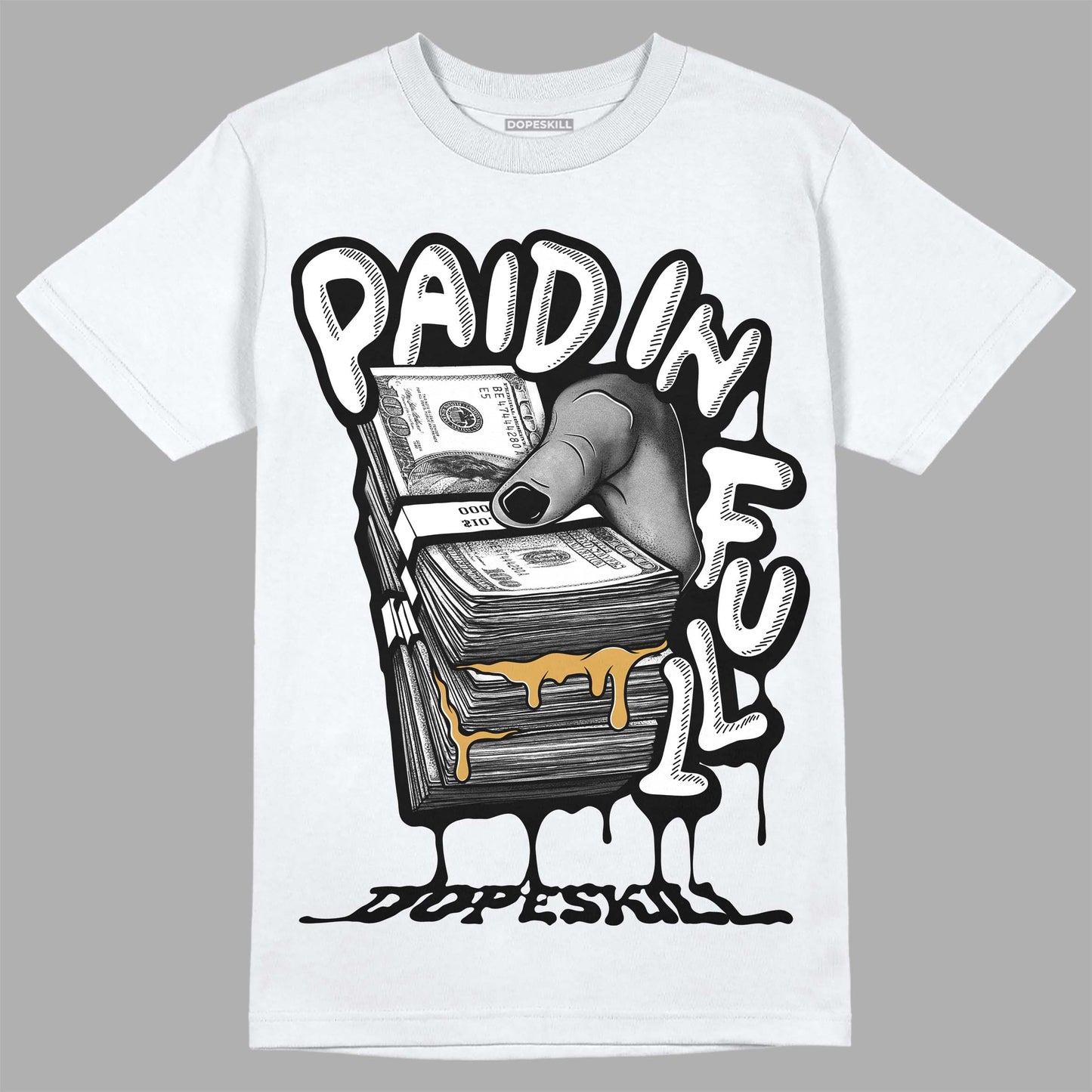 Gratitude 11s DopeSkill T-Shirt Paid In Full Graphic