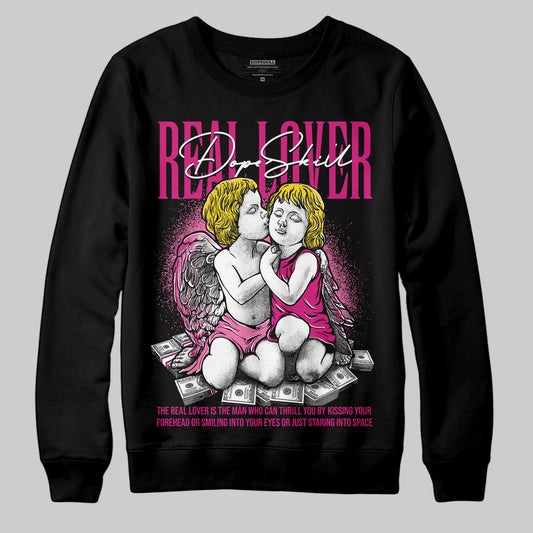 Rick RO Pink Leather Sneakers DopeSkill Sweatshirt Real Lover Graphic