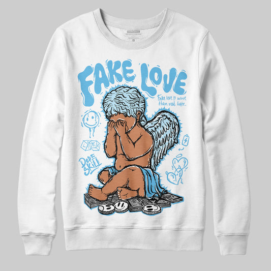 Legend Blue 11s DopeSkill Sweatshirt False Love Graphic