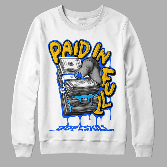 Royal Blue Collection DopeSkill Sweatshirt Paid In Full Graphic