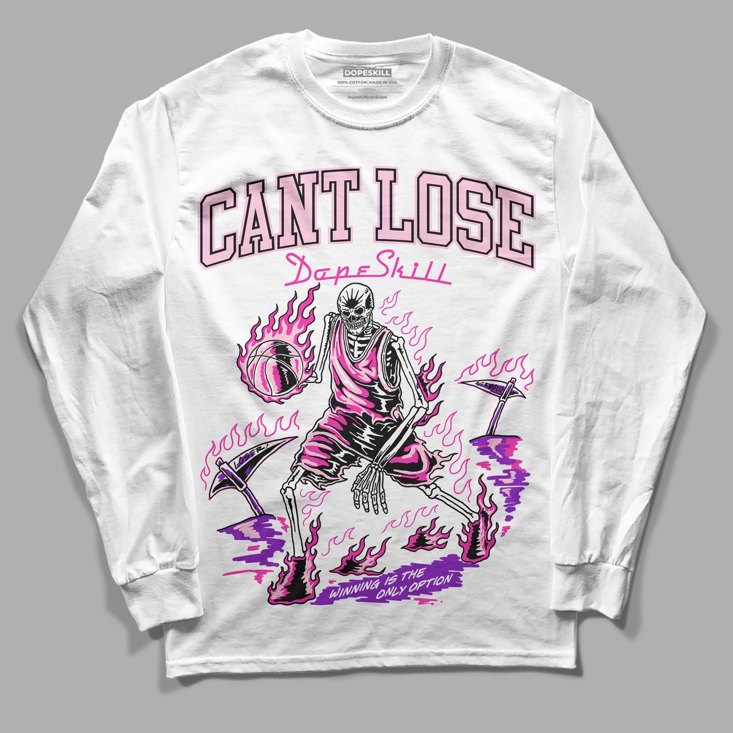 Triple Pink Dunk Low DopeSkill Long Sleeve T-Shirt Cant Lose Graphic