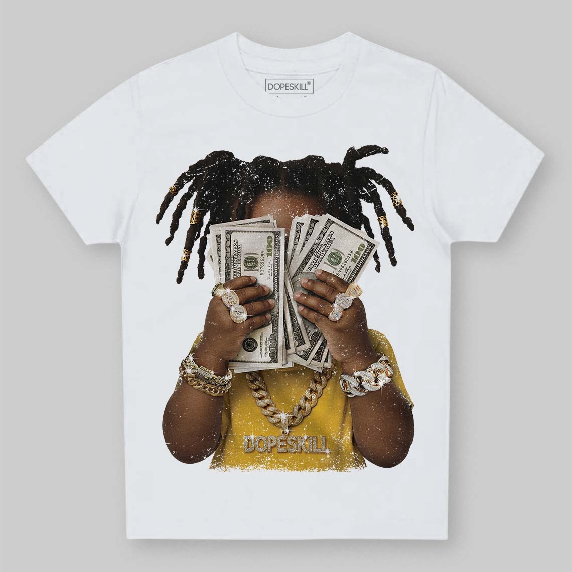 Yellow Collection DopeSkill Toddler Kids T-shirt Rich Youth Graphic