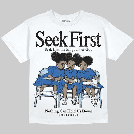Space Jam 11s DopeSkill Oversize Print T-Shirt New Seek First Graphic