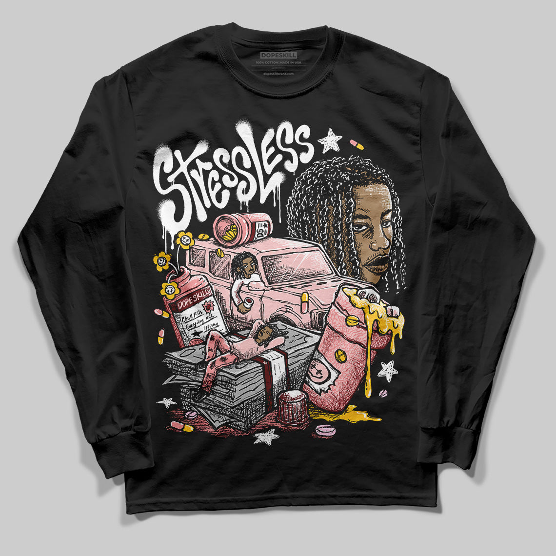 VALENTINE'S Day 3s DopeSkill Long Sleeve T-Shirt Stressless Graphic