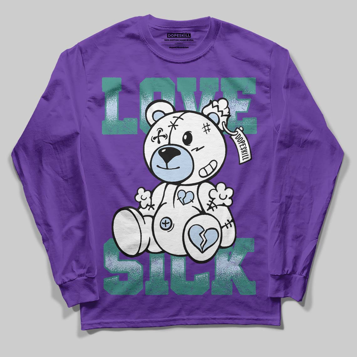 Grape 5s DopeSkill Long Sleeve T-Shirt Love Sick Graphic