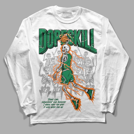 Green Collection DopeSkill Long Sleeve T-Shirt Thunder Dunk Graphic