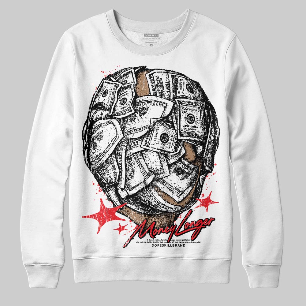 Red Collection DopeSkill Sweatshirt Money Longer Graphic
