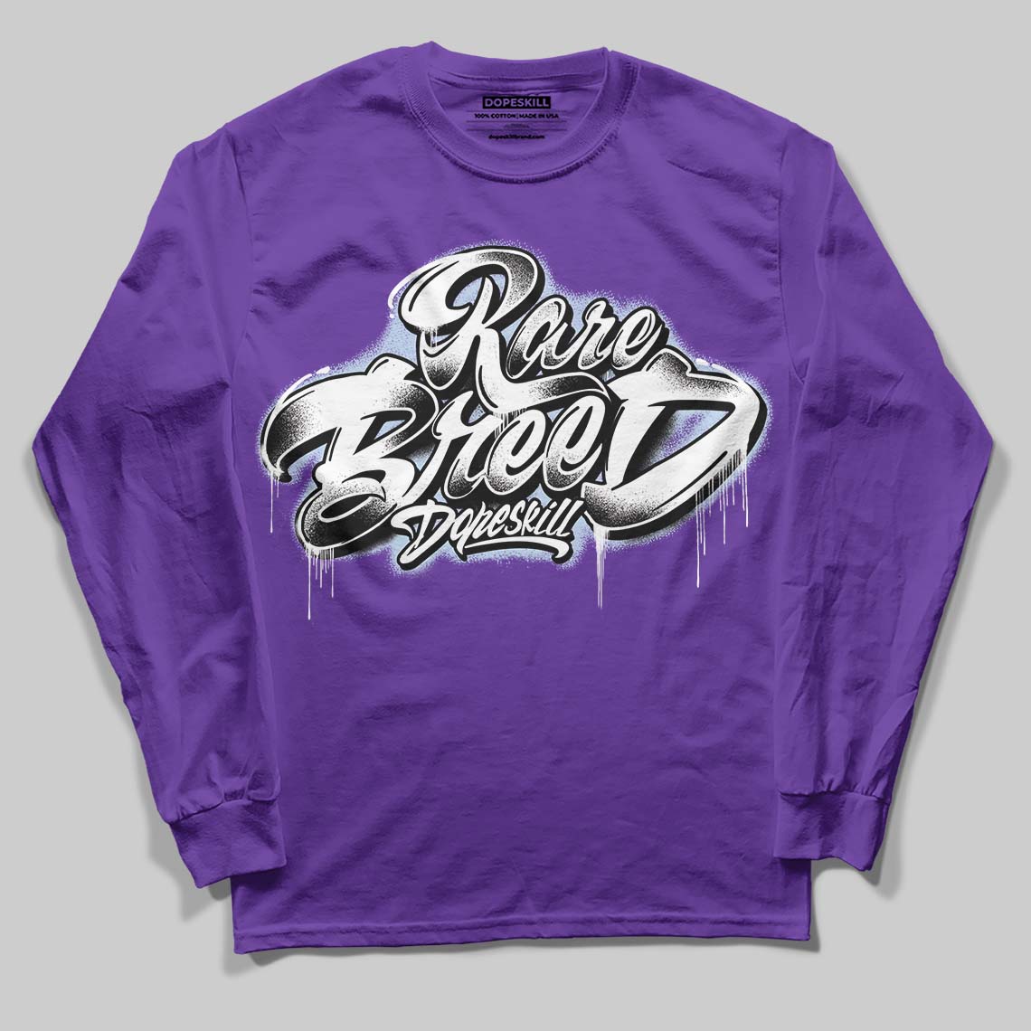Grape 5s DopeSkill Long Sleeve T-Shirt Rare Breed Type Graphic
