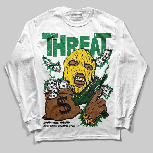 Green Collection DopeSkill Long Sleeve T-Shirt Under Threat Graphic