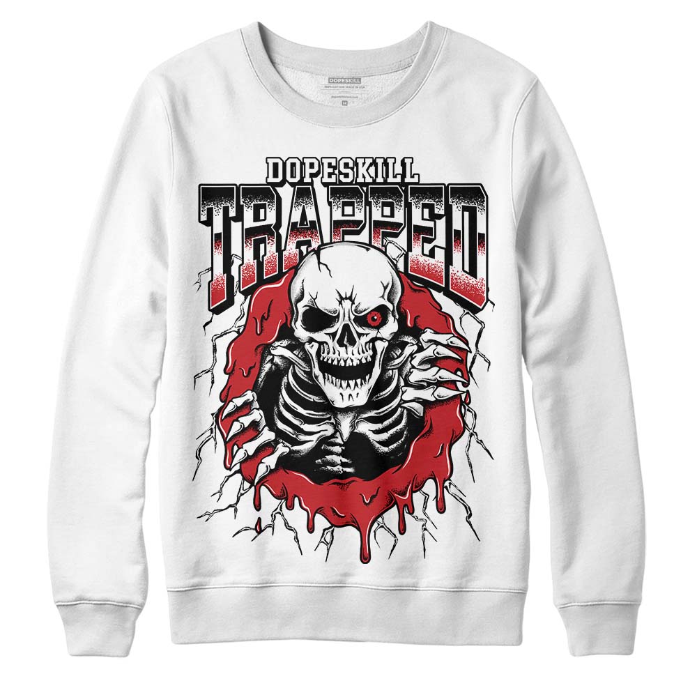 Red Taxi 12s DopeSkill Sweatshirt Trapped Halloween Graphic